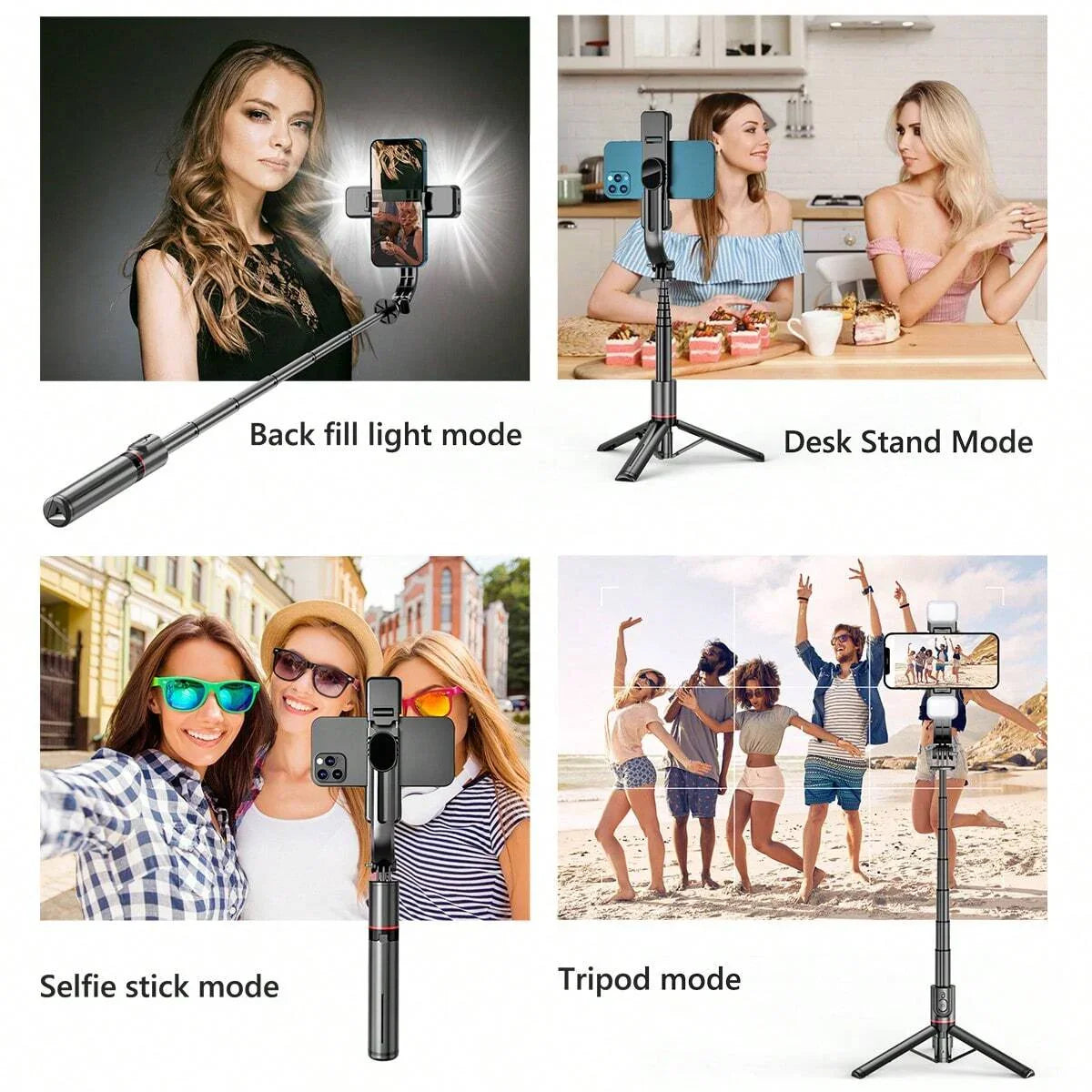 3 In 1 Wireless Bluetooth Selfie Stick ⚡