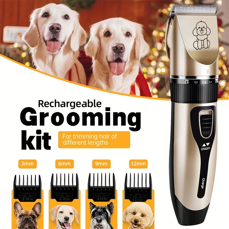 Premium Pet Hair Trimmer Kit - Electric Precision Clippers with Gentle Hair Cutting Technology