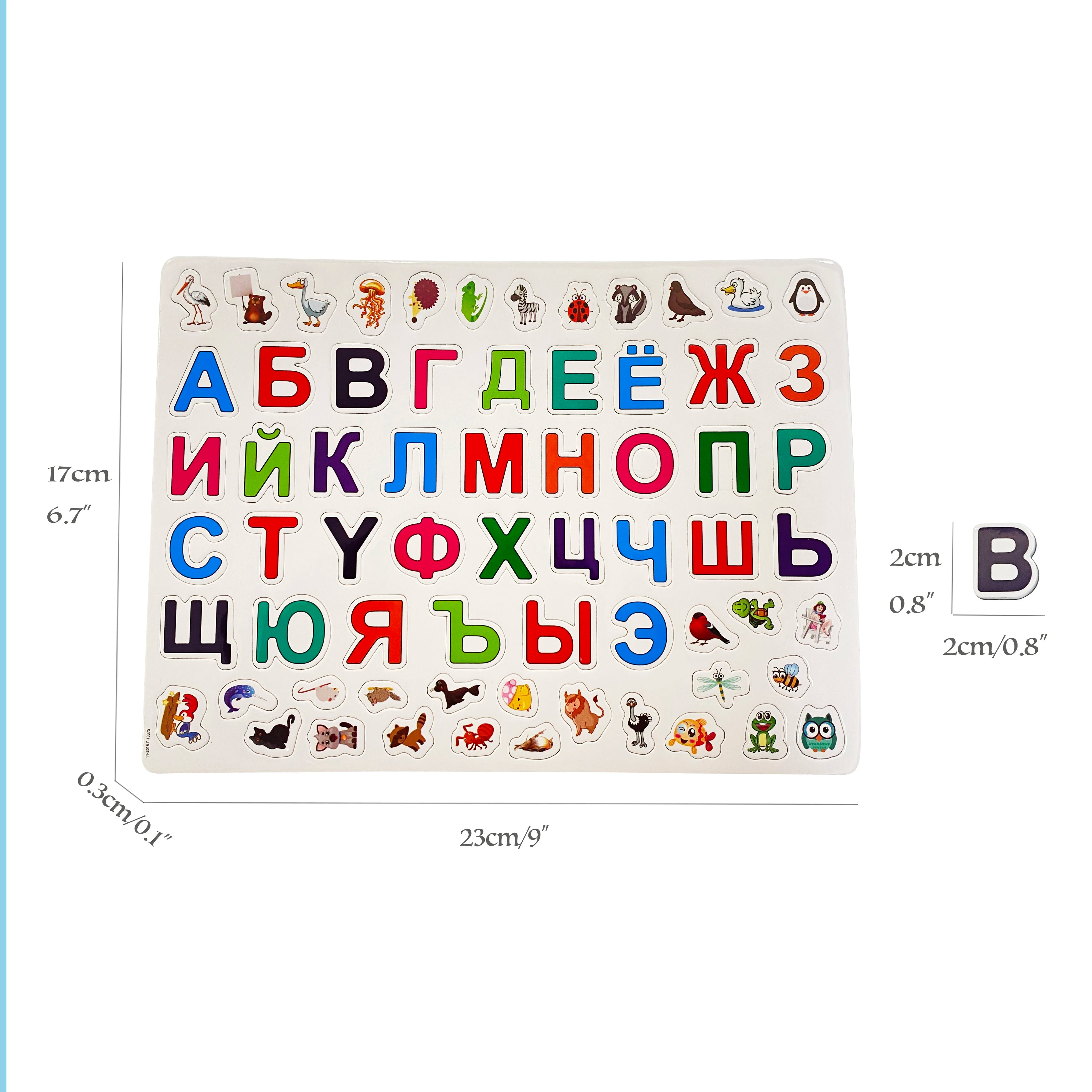 Children Magnets Russian Alphabet Puzzle LanguageToys Russian Learning Educational Toys Baby Letter Toys