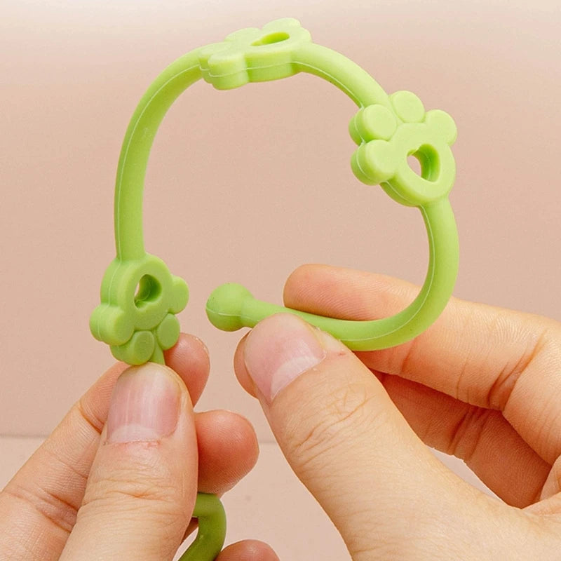 BPA Free Silicone Baby Pacifier Clips Chain Nipple Holder Clip Adjustable Anti-drop Stroller