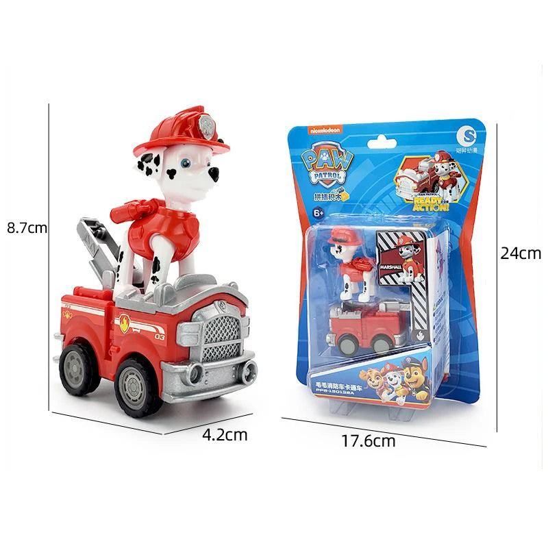 Genuine Paw Patrol Action Figure Chase Skye Car Toy Patchwork Blocks Fire Fighting inertia Taxiing Car Fall-resistant Boy Gift