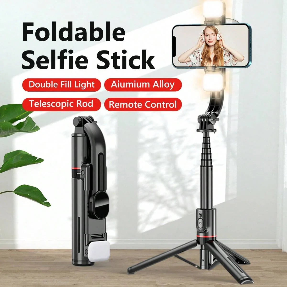 3 In 1 Wireless Bluetooth Selfie Stick ⚡