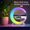 Multi-Function Wireless Speaker With Sunrise Alarm, RGB Rhythm Light & Fast Charging - Ideal Wake-Up Table Lamp For Bedrooms