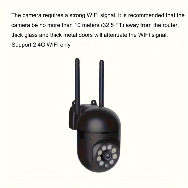 HD WIFI Surveillance Camera, Indoor And Outdoor Long Range HD Night Vision Camera