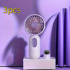 Mini Portable Fan, Handheld Fan Personal Mini Fan USB Rechargeable With 5 Speeds, 90° Foldable